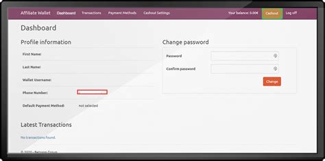 Affiliate Wallet .